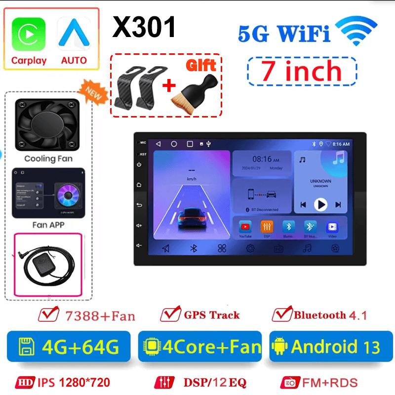 Универсальная 2Din автомагнитола Android 13 7"/9"/10" Авторадио Аудио 64G GPS BT беспроводной Carpaly Мультимедийный плеер Для Hyundai Nissan