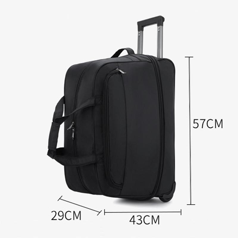 Новая Модная Сумка-тележка Тканевая сумка Оксфорд Большая Вместимость Складная Водонепроницаемая и Износостойкая Для Путешествий на Короткие Расстояния Унисекс Сумка для Хранения