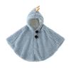 Kids Cape Baby Boys and Girls Hooded Cloak Solid Color Warm Children's Shawl Coat