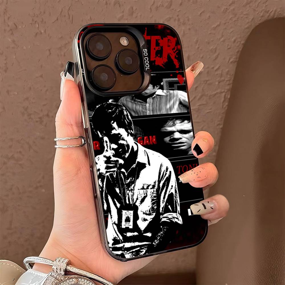 Чехол для телефона Декстер Морган для iPhone 17 16 15 14 13 12 11 Pro Max Plus Серебристый цвет