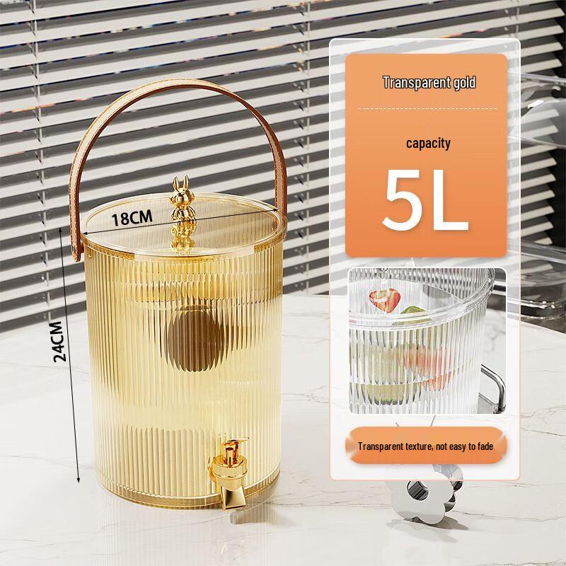 Стеклянный диспенсер для напитков со смесителем в стиле легкой роскоши