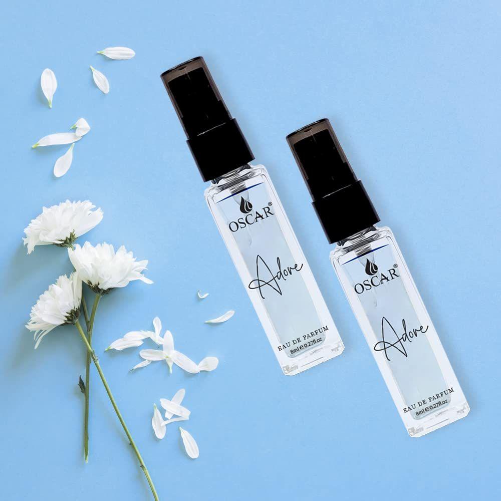 Oscar Adore парфюмированная вода для женщин и девочек 8 мл | ноты цветочные | Карманный повседневный стойкий мини-парфюм для женщин