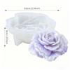 1 шт. 3D Романтическая роза силиконовая форма, Подходит для свечей, мыла и изделий из смолы - Розовый цветочный дизайн, Идеально подходит для изготовления ручной работы