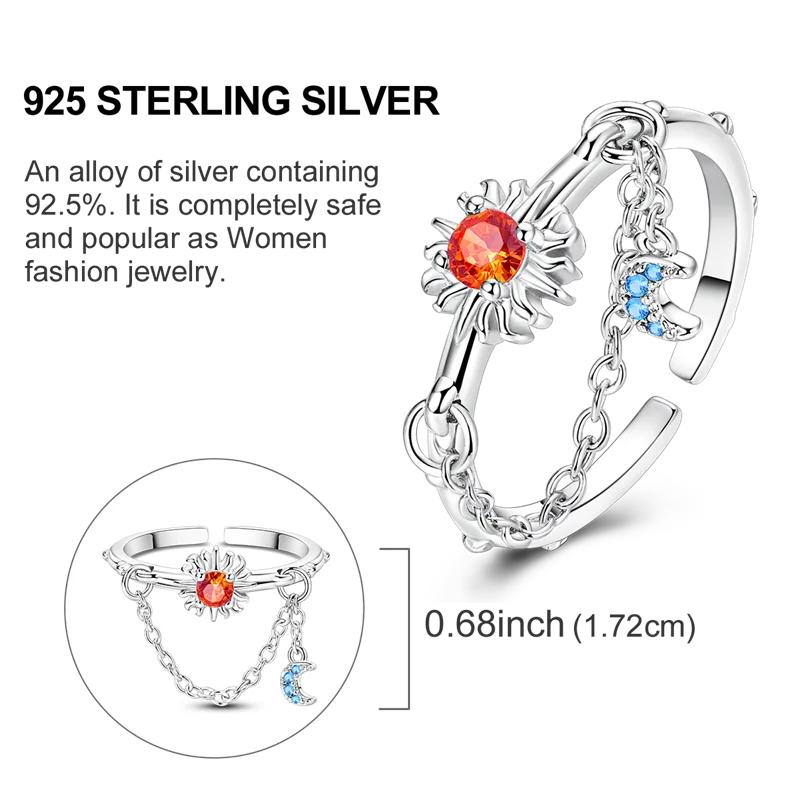 Original 925 Silver Shine Zircon Wedding Ring Simple Ring for Women Love Fashion Stackable Rings Popular Anniversary Jewelry