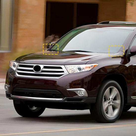 2 шт. Накладка расширителя боковой панели переднего стеклоочистителя для отделки Toyota Highlander 08 09-2013