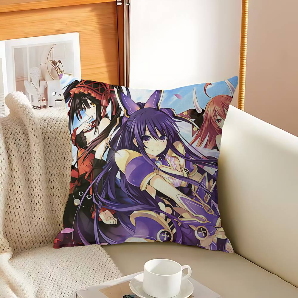 Чехол на подушку с рисунком Date A Live, дюймы, деревенский декор, декоративные чехлы для дивана