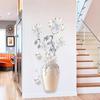Elegant And Pure Four Flowers Wall Stickers Aesthetic Home Decoration Removable Wallpaper Living Room Modern Art Mural
