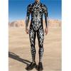 Unisex Gothic Network Jumpsuit Adult Punk Bodysuit Halloween Zentai Suit Festival Party Morphsuit Rave Outfits Aerial Yoga Dress