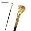 Golden Luxury Snake Handle Fashion Walking Stick for Party Decorative Walking Cane Elegant Crosier Knob Walking Stick 93cm