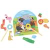 Ed Inter Двухслойная головоломка Animal Explorer, обучающая игрушка из дерева для мальчиков и девочек