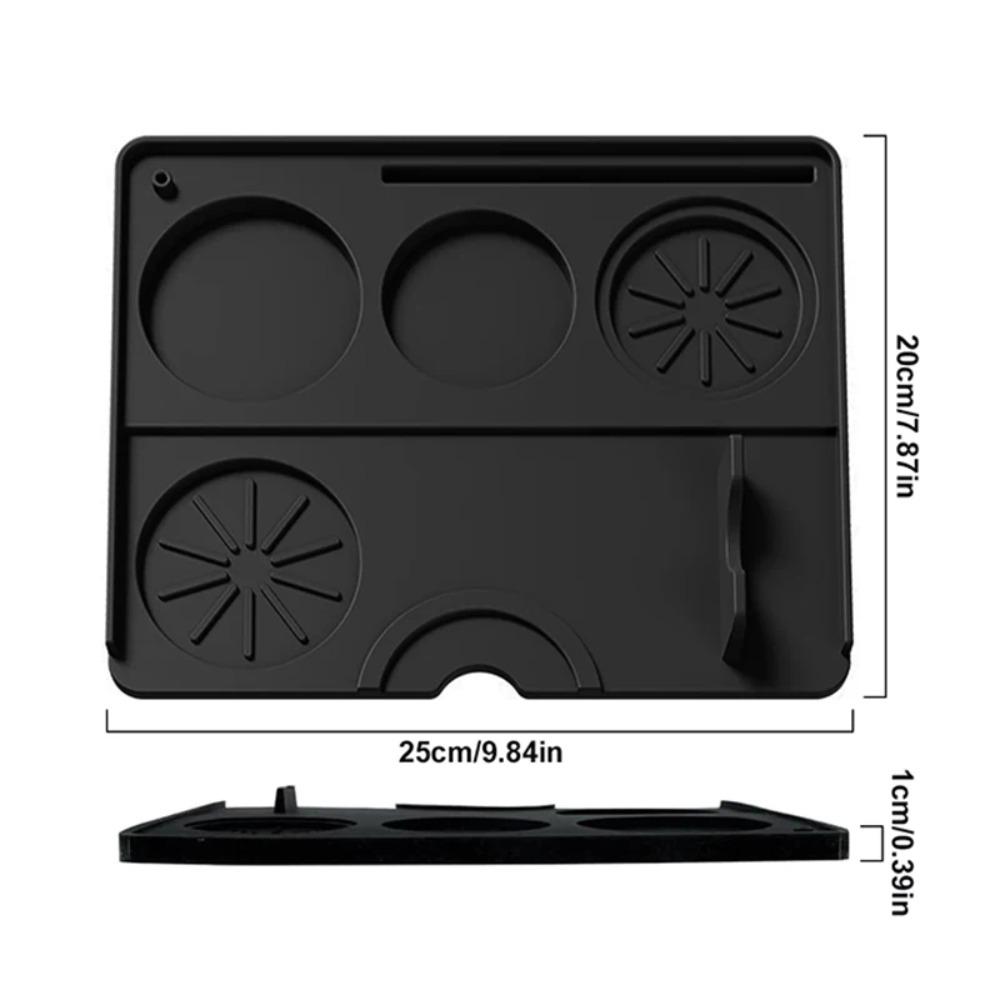 Coffee Tamper Mat Silicone Portafilter Mat for Espresso Machine Acceessories Waterproof Heat Resistant Easy to Clean Nonslip