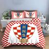 Red checkered shield pattern. Bedding sets Duvet cover sets Duvet covers Pillowcases(1* Duvet Cover 2* Pillowcases without duvet insert)