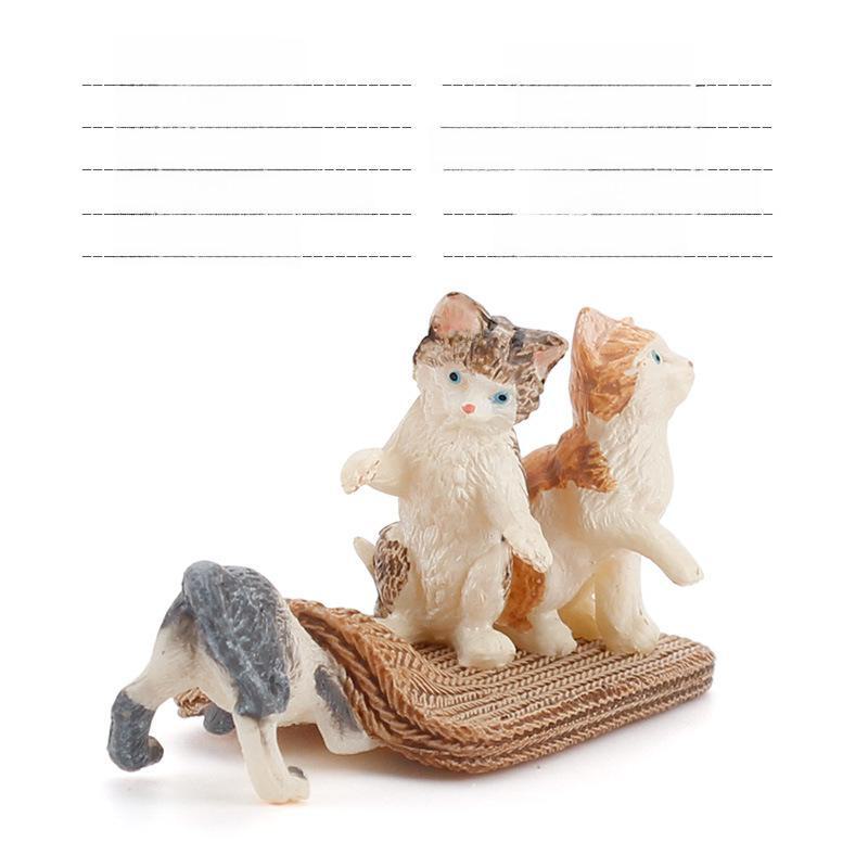 Детский набор игрушек «Черно-белый котенок» — китайские сельские украшения в виде кошечки