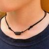 Jewelry bracelet, iron gallstone, obsidian, European and American bracelet, bracelet, men's bracelet.