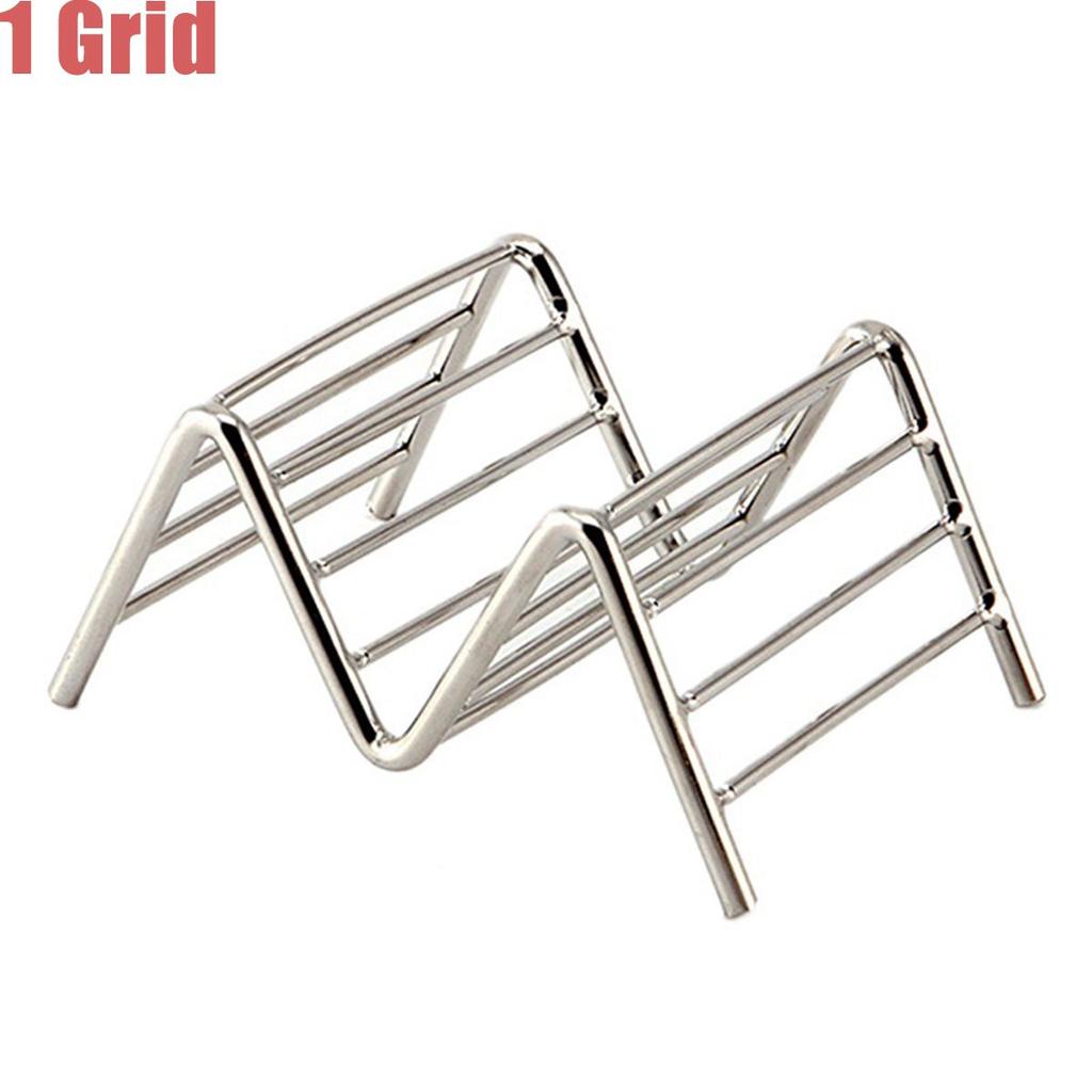 Food Display Kitchen Restaurant Stainless Steel Kitchen Tools Stand Tray Pizza Rack Taco Holder