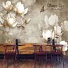 3d фотообои винтажные цветы фрески гостиная спальня домашний декор обои