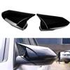 1 пара Глянцевая черная накладка на боковое зеркало заднего вида ABS Подходит для Hyundai Elantra Facelift -2024