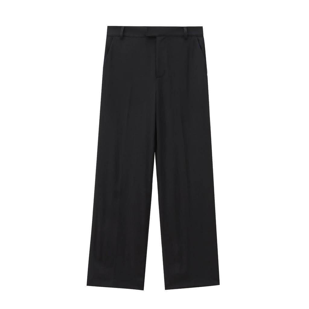 Женский безрукавный жилет на пуговицах и комплект повседневных брюк на весну/лето 2024 - Высококлассный европейский и американский стиль