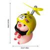 Bike Motor Accessories Pig with Propeller Helmet Broken Wind Rubber Pigs Toy Car Bicycle Pink Piggy Ornaments Handlebar Decor