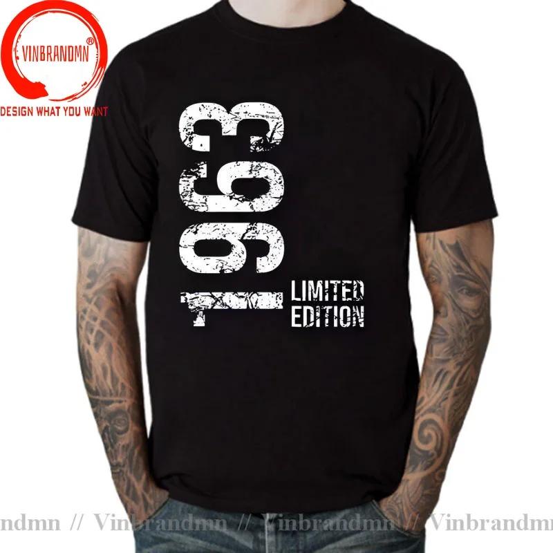 Novelty 63th Birthday 63 Years Retro Vintage Limited Edition 1963 T Shirts Graphic Cotton Streetwear Gifts Born In 1963 Tshirt