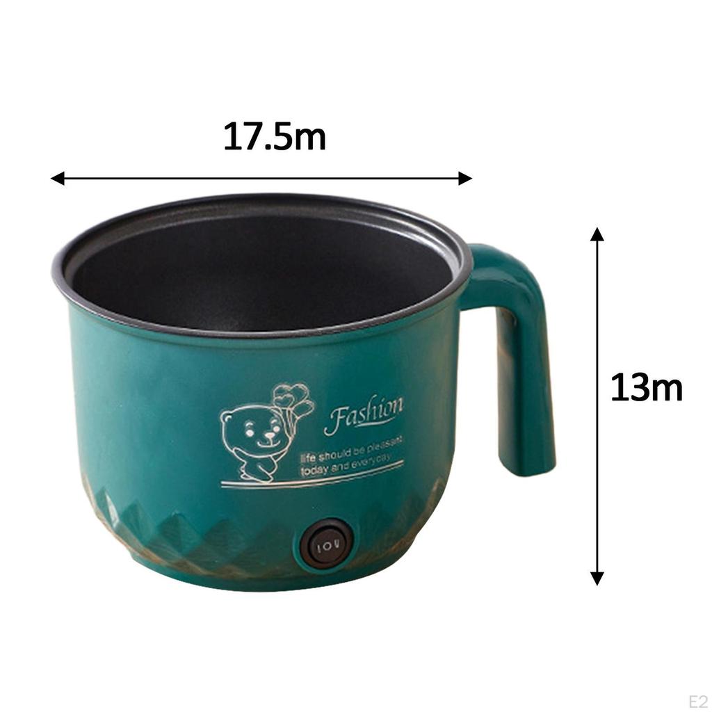 Electric Cooker 1.8L Cooking Pot Machine Multifunctional Soup Steamer Heating Pan for Noodles