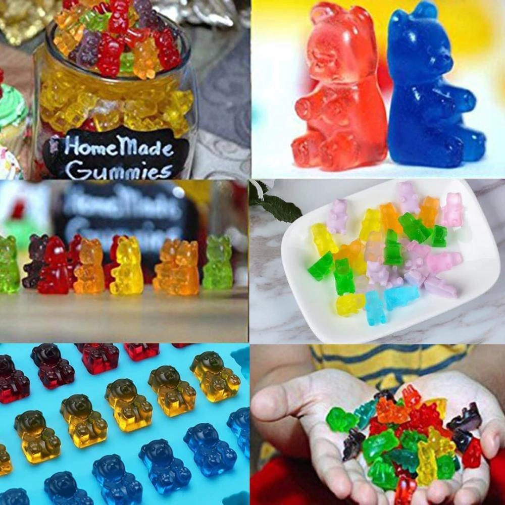 Формы для выпечки Reposteria Fudge 50-ячеечная конфета для самостоятельного изготовления инструментов для украшения торта, шоколадная форма для выпечки в виде капельницы для желейных мишек, силиконовая форма