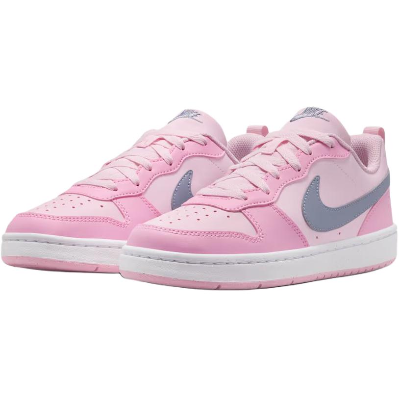 Nike Кроссовки Court Borough Low Recraft GS Розовый Пеноматериал Детские Розово-Восходящий Белый Пепельно-Сланцевый DV5456604