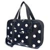 COLORFUL CANDY STYLE Calligraphy Polka Dot Large for Elementary School with Shoulder Includes a Free A Cleaning Cloth for Wiping Bag, (Twill/Black),