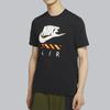 Nike Повседневная спортивная дышащая футболка с коротким рукавом с принтом и круглым вырезом, мужские топы, черный CT6533-010
