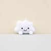 Charming White Cloud Plush Toy With Soft Fabric And Cute Design For Keychain Use