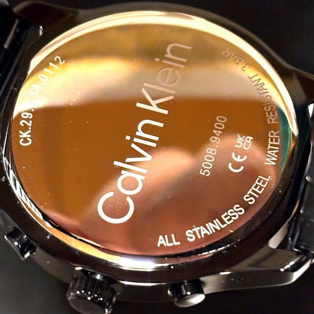 Used [Jet Black Brilliance] Men's Watch / Calvin Klein / Black / For Men / Gift / Stylish / Watch / Rare