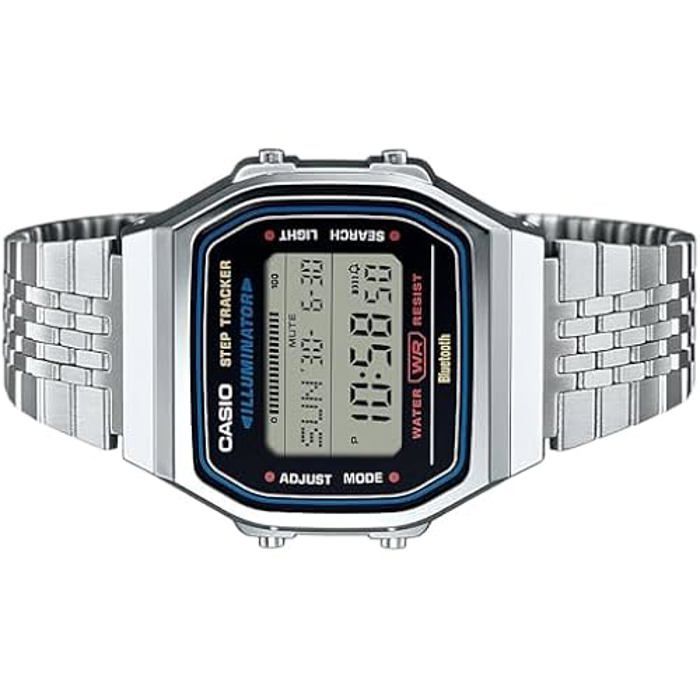 Часы - CASIO - ABL-100WE-1AEF - Нержавеющая сталь - Цифровые - Прямоугольные