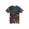 Nike Спортивная футболка Tie Dye черная, ярко-малиновая, белая, мужская уличная одежда CZ4880-010