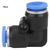 10Pcs Plastic Equal Elbow Quick Connect Pneumatic Air Hose Tube Push Fitting PV6 (6mm)