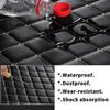 Leather Car Floor mats For Hyundai Santa Fe   5 seats Carpets Rugs Pads Interior Parts Accessories