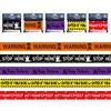 Halloween Warning Tape Plastic Skull Keep Out Danger Ribbon Warning Line Spooky Party Prop for Door Window Wall Tree Gate Yard Lawn