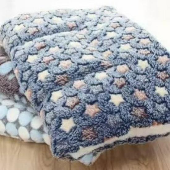 Thick Plush Pet Cushion: Warm Dog & Cat Bed for All Sizes, Ideal for Spring & Winter
