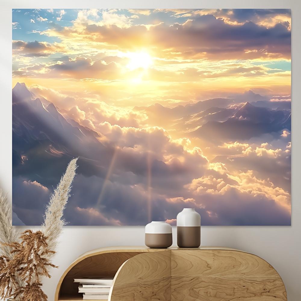 2D plane 1 piece of landscape background fabric suitable for home office café and wedding