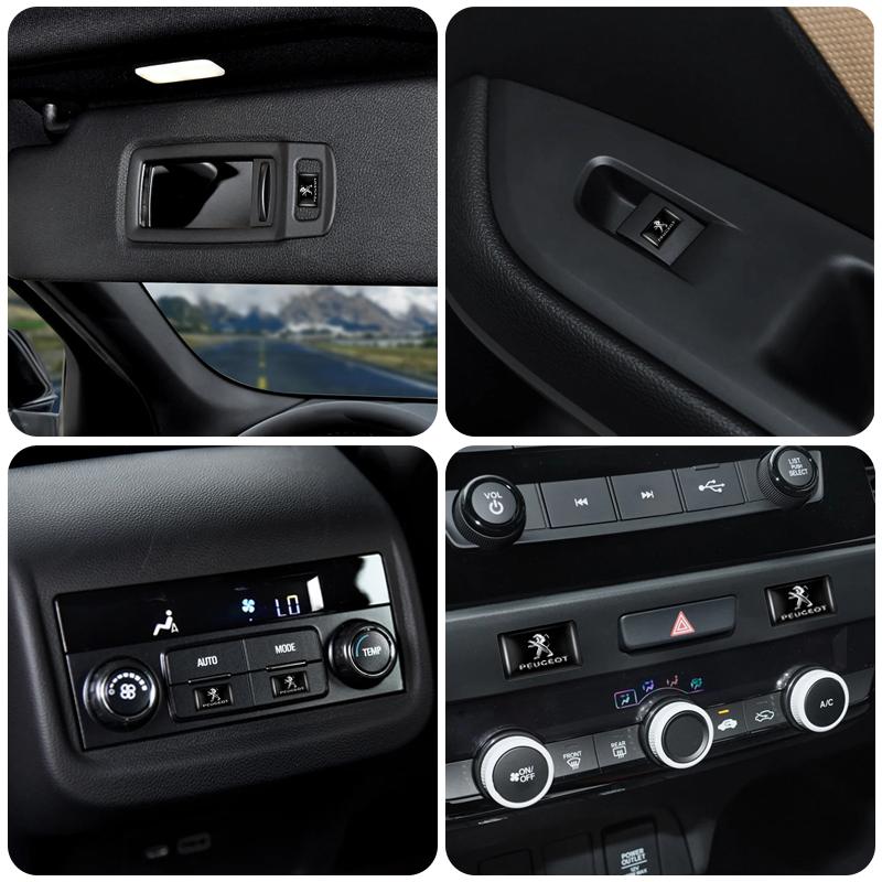 10Pcs Car Steering Wheel Sticker Badge Interior Decoration For Peugeot 607 106 208 3008 308 2008 F207 107 508 406 407 307 206 301
