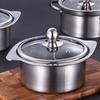 Многоцелевая кастрюля для варки и готовки из нержавеющей стали, хот-пот, портативная кастрюля для бульона с крышкой, для дома