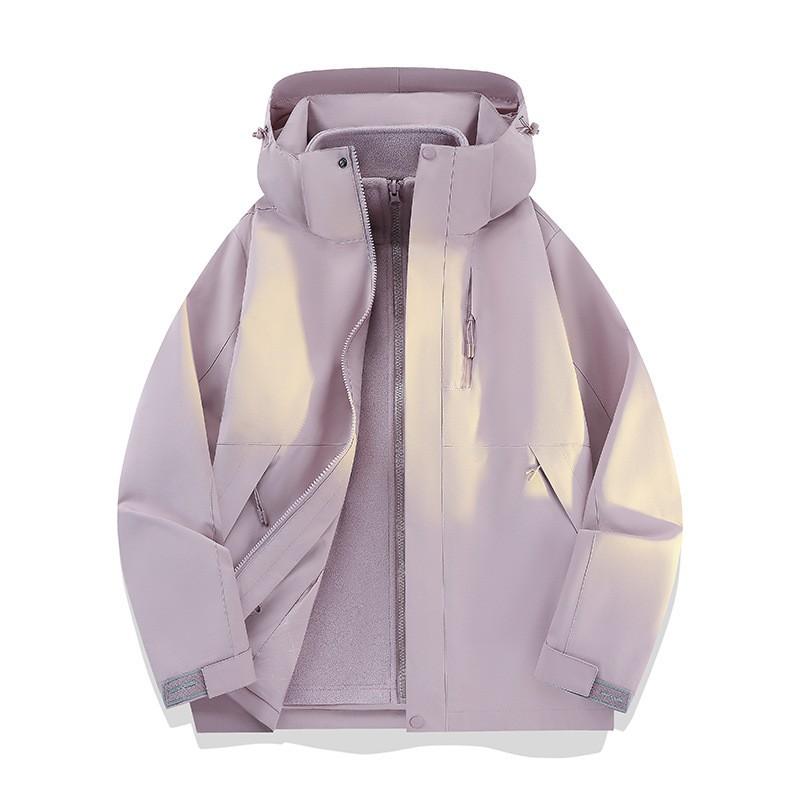 3-in-1 Detachable Hiking Jacket With Graphene Liner Windproof Waterproof Outdoor Coat