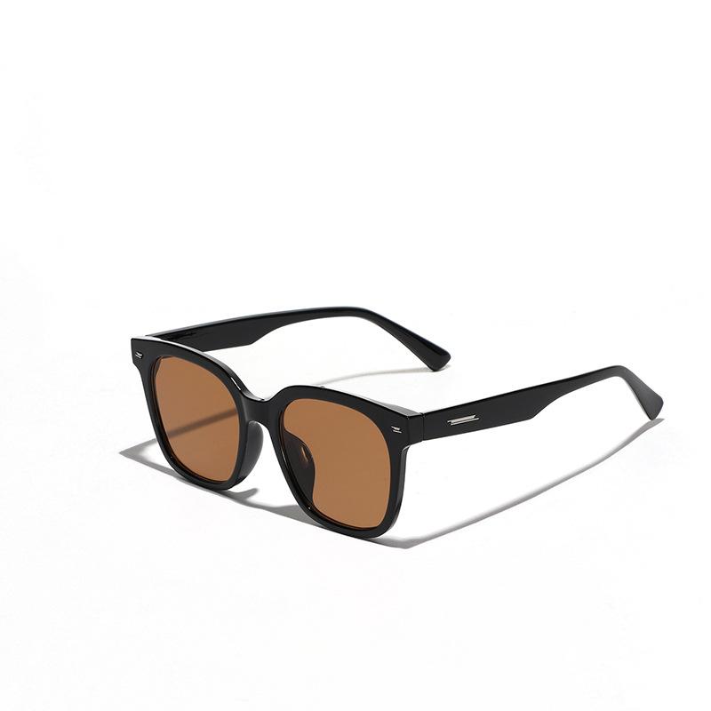 Квадратная большая оправа Hip-Hop Rivet Glasses Frame солнцезащитные очки мужские, популярные солнцезащитные очки женские