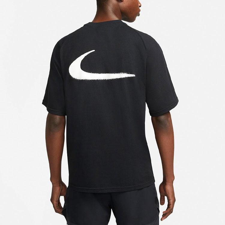 Nike Мужская футболка X Off-White с брызгами краски 'Черная' CU2477-010
