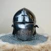 Nurnberg Bascinet    Medieval Knight Chainmail Hand Forged Armor Barbuta Chainmail Steel Helmet