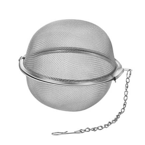 Заварочный чайник, универсальный шарик для приправ из нержавеющей стали, прочный шарик для ситечка для чая для листового чая и специй