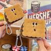 Kawai Biscuit Coin Bags Purse Plush Cake Headphone Organizer Bag Keys Cards Storage Bags Kids Birthday Gifts Schoolbag Pendants