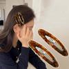 Vintage Accessories Leopard Print Glue Oval Hair Clips Cute Korean Charm BB Hair Clip Y2K Women Jewelry Y2K Hair Accessories