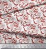 Soimoi Poly Crepe Fabric Butterfly & Peony Floral Printed Craft Fabric by the metre 42 Inch