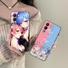 ReZero Рем Рам Матовый ТПУ Чехол для Мобильного Телефона для VIVO Y77 76 75 74 73 72 58 56 55 51 50 38 36 Y19 Y18 Y03 Y01 5G Цветная Крышка