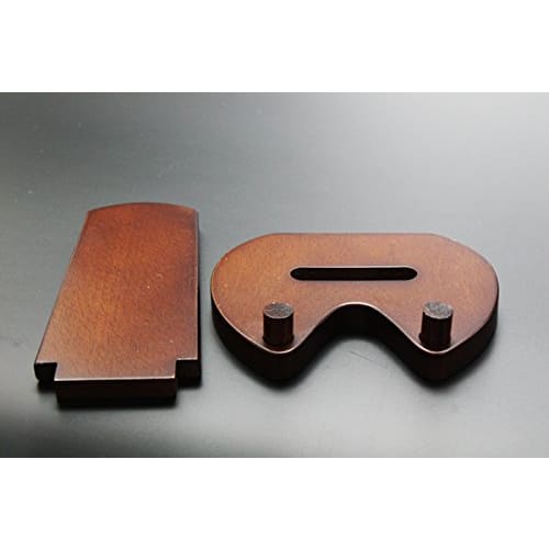 Hayashi Kyoto Buddhist Altar, Modern Wooden Memorial Record Stand (Brown) Height 12cm, Width 9.5cm [Includes Original Cloth] Memorial Record Stand,